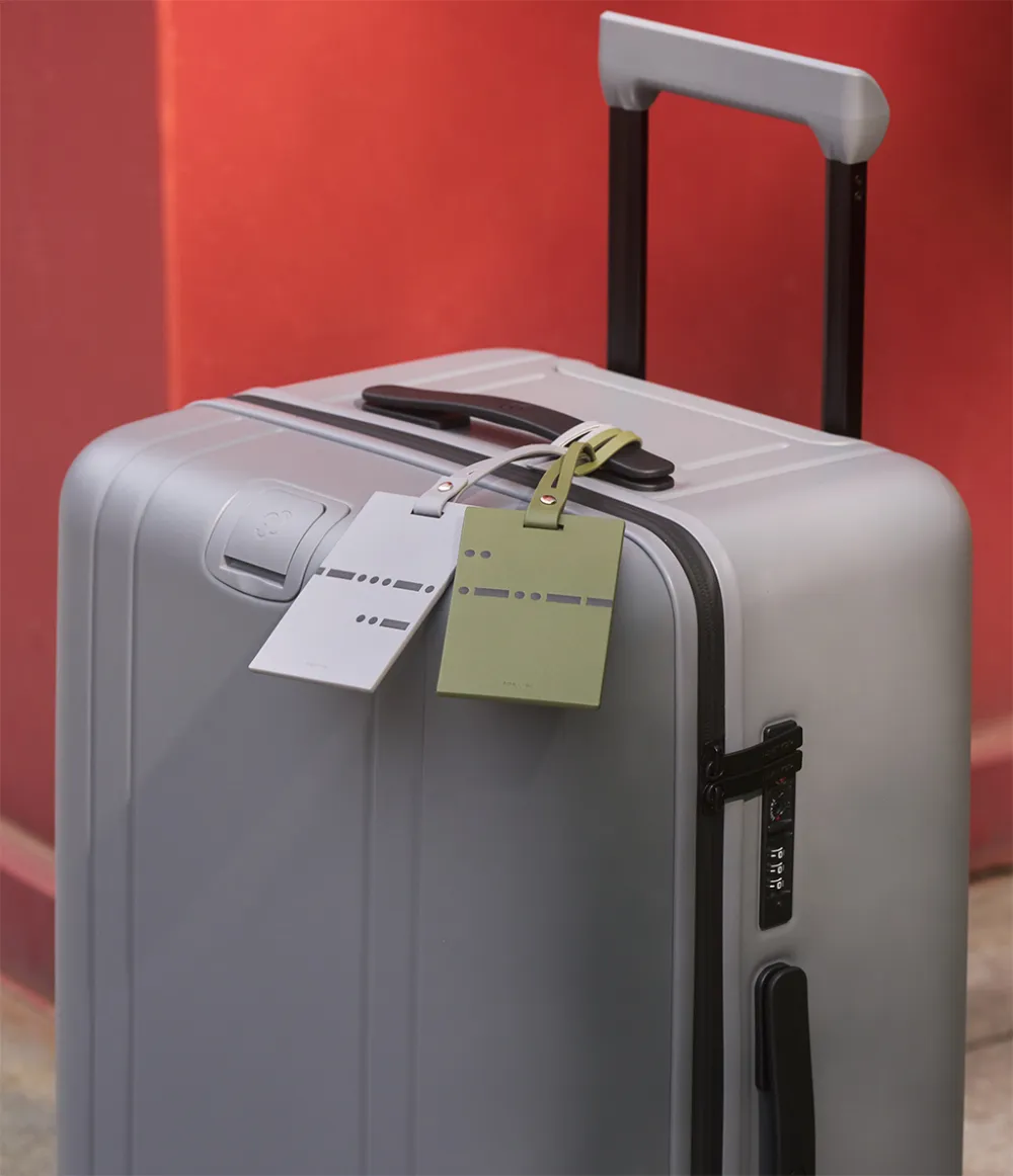 Moss Code Luggage Tag